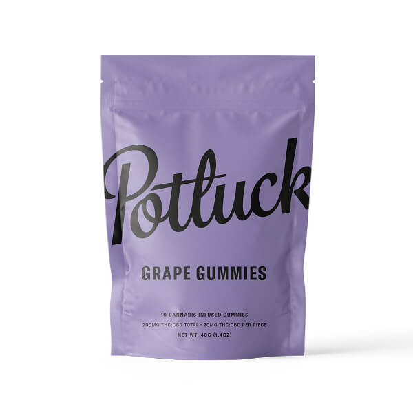 Potluck Extracts Grape Gummies